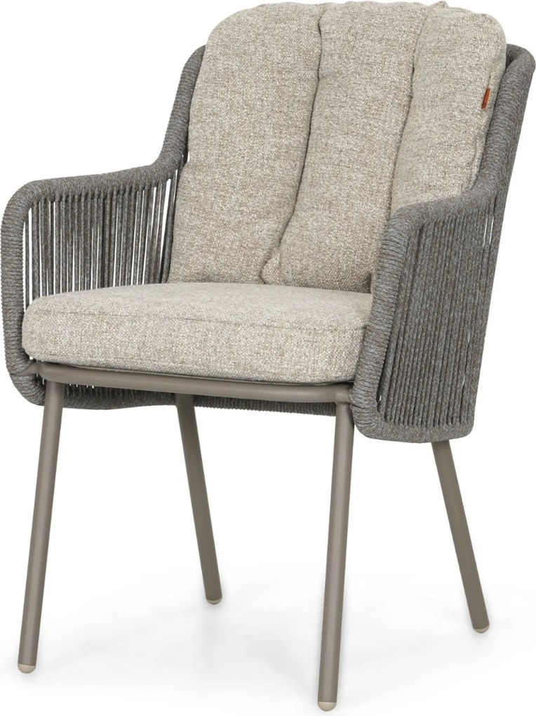 Tuinset 6 personen 158 cm Rope Taupe Santika Furniture Santika