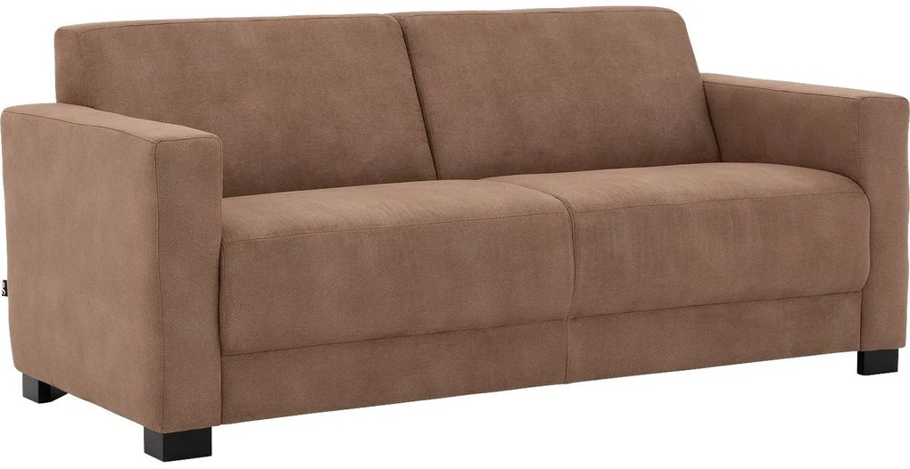 Goossens  My Style bruin, microvezel, 2,5-zits, stijlvol landelijk