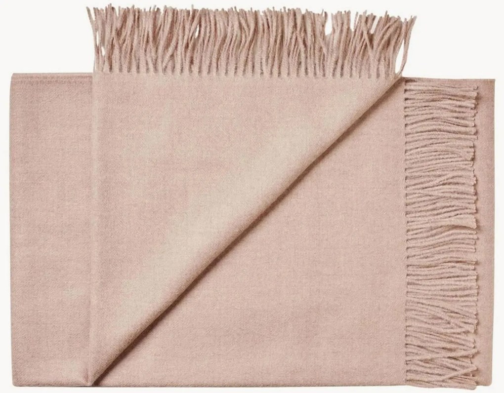 Baby-alpaca plaid Cusco met franjes