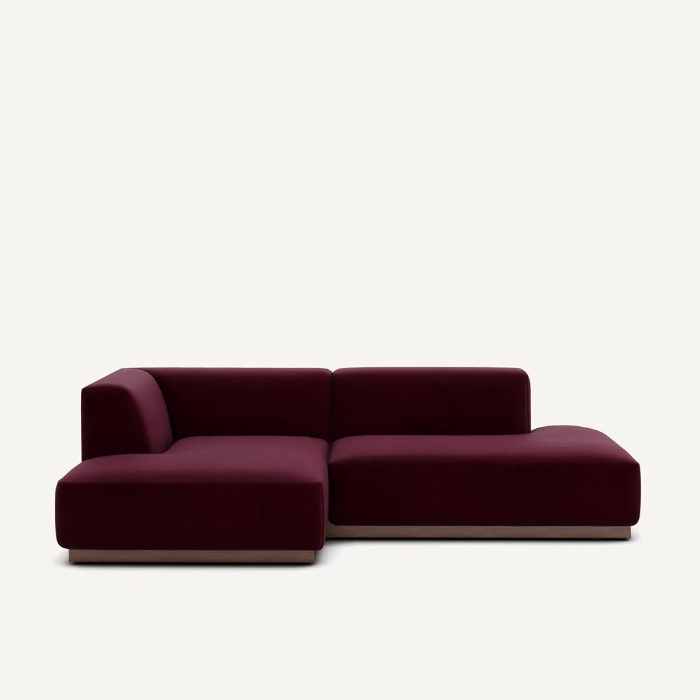 Linkse hoekbank in fluweel, Jacopo