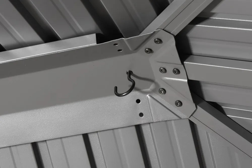Metalen tuinhuis Sardinia 3x4 Tuinpunt antraciet