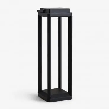 Draadloze Led-zonne-tafellamp Voor Buiten Nualla Zwart & ↑50 Cm - Sklum