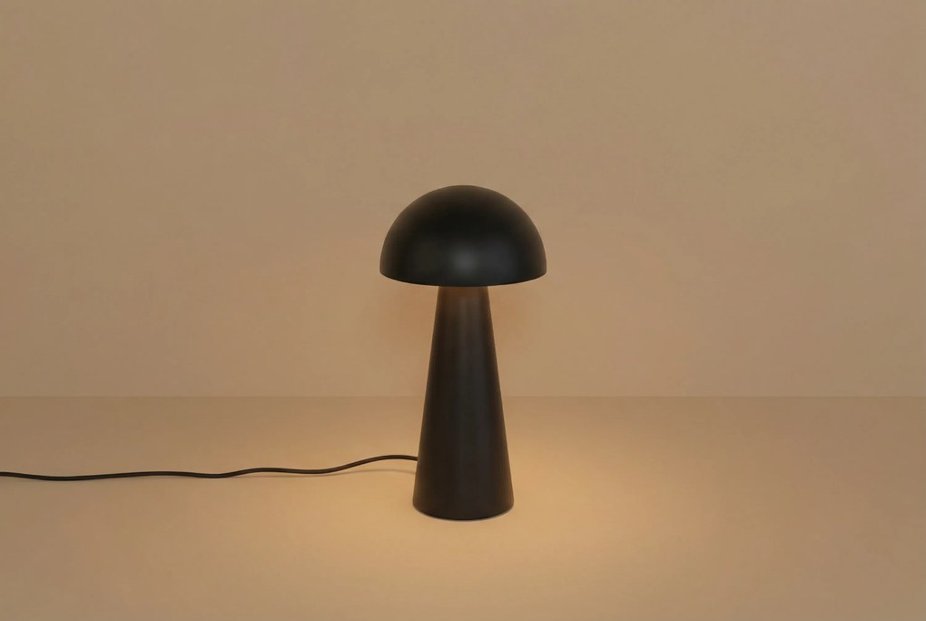 Buiten Vloerlamp Zwart - Mushroom Staal Zwart