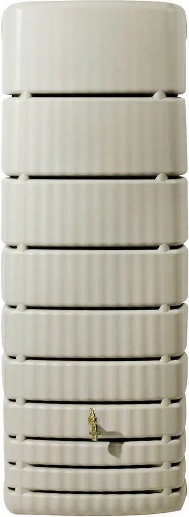 4Rain slim zand zand - Regenton muurmodel - 52x79x210cm - 650 liter