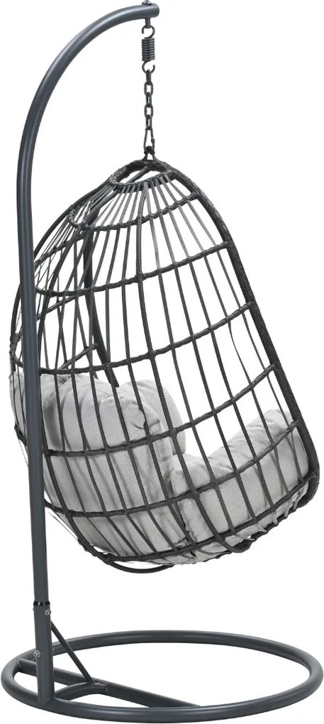 Garden Impressions Esmee hangstoel swing egg - donker grijs