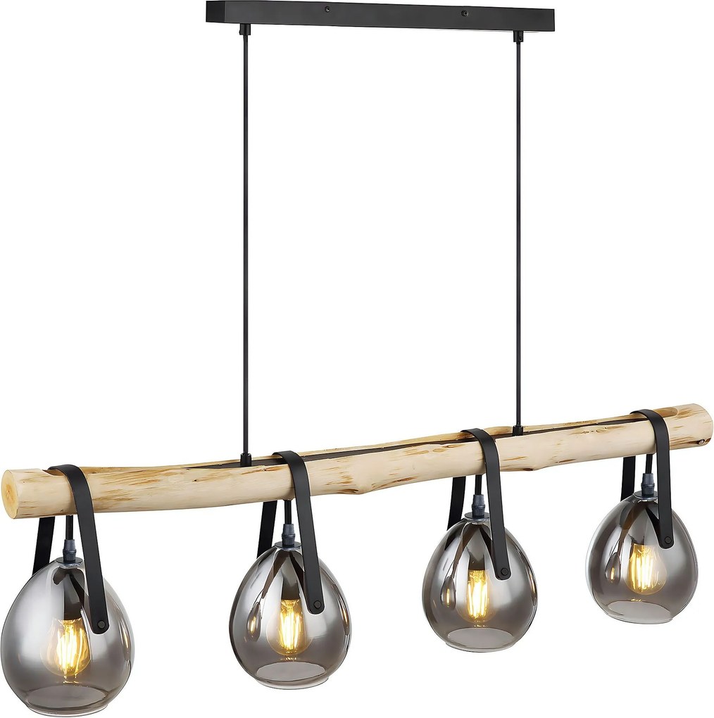 Hanglamp APP1775-4CP WOOD GREY