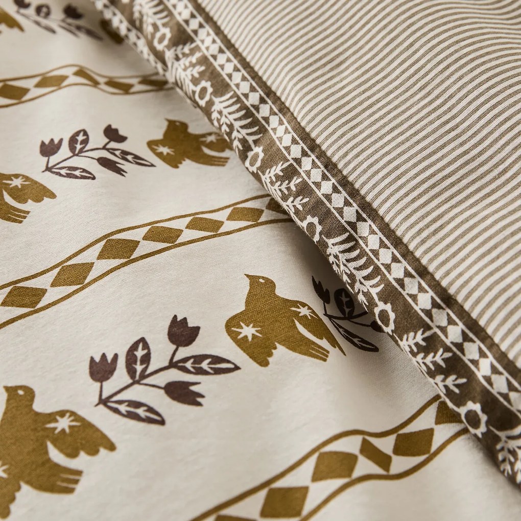 Dekbedovertrek van gewassen katoen, Rosarius