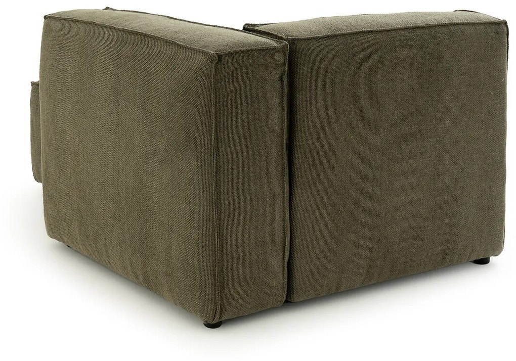 Modulaire longchair getextureerde stof, Seven