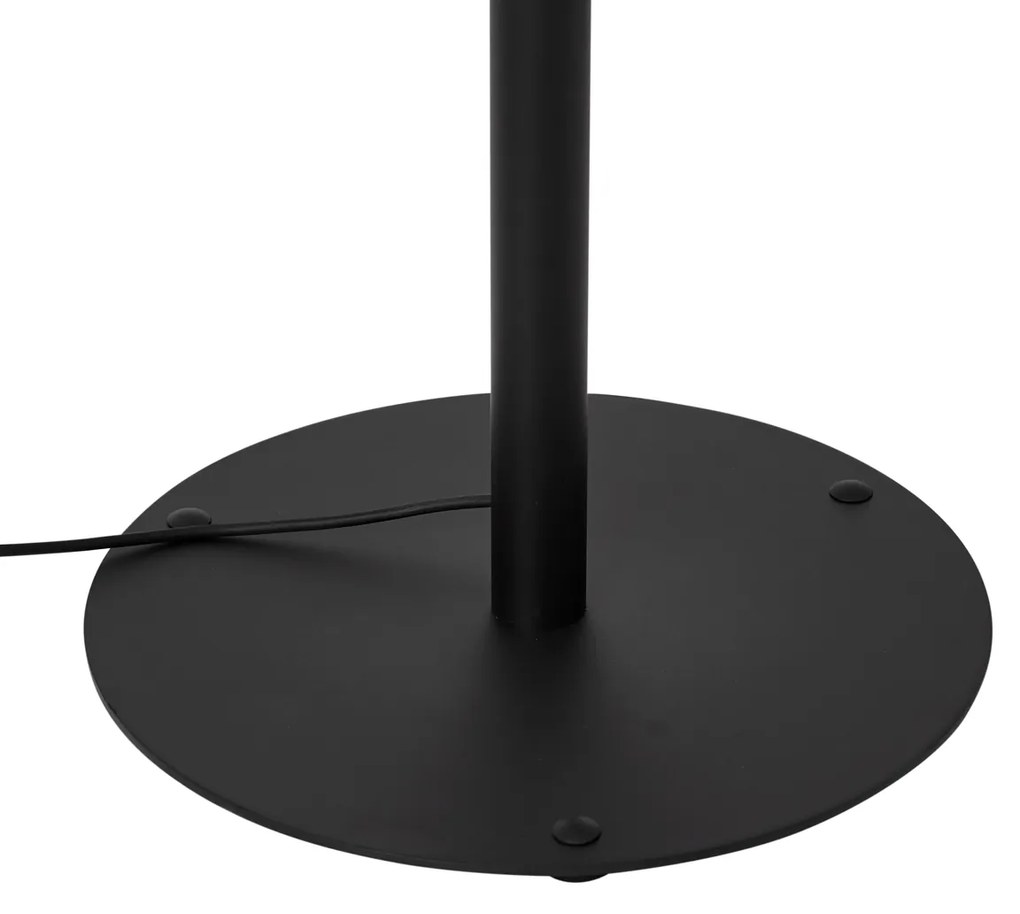 Moderne buiten vloerlamp zwart met witte kap IP44 - Mississippi