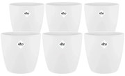 6x Pot Elho Brussels round wit