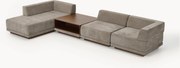 Modulaire hoekbank Colin (4-zits) met salontafel