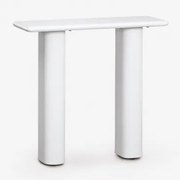 Rechthoekige Haltafel 80x30 Cm In Tiena Cement Wit - Sklum