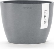 Ecopots bloempot Stockholm Mini 16  - Rond - Blue Grey - Diameter 16,2 x H12 cm