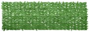 vidaXL Balkonscherm met groene bladeren 300x100 cm