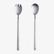 Set Van 2 Roestvrijstalen Sornia Saladebestekken Grijs – Chroom - Sklum