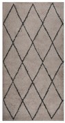 vidaXL Vloerkleed shaggy hoogpolig 80x150 cm beige en antracietkleurig