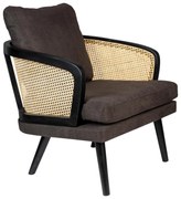 Dutchbone Fauteuil Manou - Rotan - Grijs