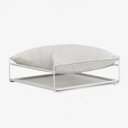 Amaro Opvouwbare Tuinpoef Tot Bijzettafel Gardenia Wit - Sklum