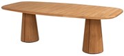 Taste by 4 Seasons Capri teak tuintafel met barrelvormig blad 240 x 110 cm  Tuintafel    houtkleur weerbestendig