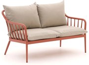 Loungebank Tuin Manifesto   | Aluminium | 2 personen | Tuinbank Oranje | 140cm | Incl. kussens | Kees Smit Tuinmeubelen