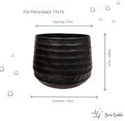 Pot Petra zwart