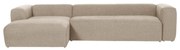 Kave Home Blok Hoekbank 330 Cm Chaise Longue - Hoek Links - Uni Beige