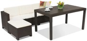 Nebraska Relax Corner 4 bruin Bica technorattan loungemeubilair