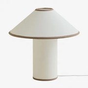 Liduina Linnen Tafellamp ↑35 Cm Wit - Sklum