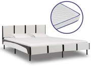 vidaXL Bed met traagschuim matras kunstleer 180x200 cm