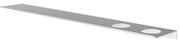 Hotbath &MORE Planchet - 80cm - inclusief bevestigings rails - 2 uitsparingen - voor zeepdispenser of beker - Mat wit SH080H2WH