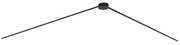 Modern railsysteem zwart 1-fase 400 cm met ronde voeding - Magnetic Modern Binnenverlichting Lamp