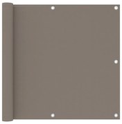 vidaXL Balkonscherm 90x500 cm oxford stof taupe