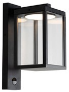 Buiten wandlantaarn zwart incl. LED bewegingssensor - Ferdinand Modern IP54 Buitenverlichting