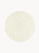 Rond wollen vloerkleed Aaron, handgetuft