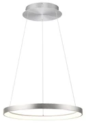 Design hanglamp aluminium incl. LED dimbaar easylift - Hoop Design rond Binnenverlichting Lamp
