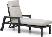 Lifestyle Garden Furniture Evora Ligbed Verstelbaar Aluminium Grijs