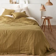 Beddensprei in gewassen linnen, Linange