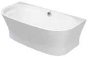 Duravit Cape Cod half vrijstaand bad - 190x90x64cm - DuraSolid - wit 700364000000000