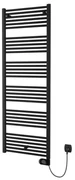 Plieger Elba Electrical elektrische designradiator - 1702X600mm - met thermostaat - 900w - mat zwart 1550004