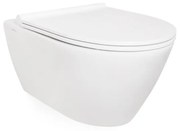 QeramiQ Salina Toiletpot - 56x38x35cm - spoelrandloos - zonder toiletzitting - wit 136032004cx