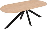 Goossens Excellent Eettafel Floyd, Semi rond 200 x 100 cm