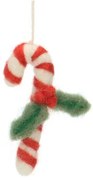 Kersthanger, candy cane, vilt