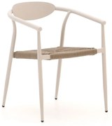 Dining tuinstoel | Manifesto  Cavone | Rope (touw) | Taupe/Wit | Stapelbaar | Kees Smit Tuinmeubelen