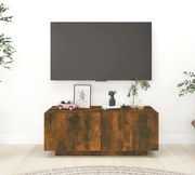 vidaXL Tv-meubel 100x35x40 cm bewerkt hout gerookt eikenkleurig