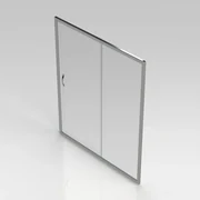 GO by Van Marcke Belo schuifdeur 160x190cm 6mm easy clean glas profielen aluminium verchroomd regelbaar 1560-1610mm S2050160