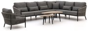 + 10% kassakorting | Hoek loungeset Bellagio | 7 personen | Loungeset Grijs/Old Teak Greywash | Hoekbank Aluminium | Kees Smit Tuinmeubelen