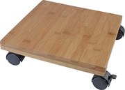 Nature planttrolley met 4 wielen - 30 x 30 x H8cm
