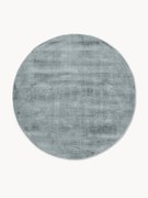 Rond handgeweven viscose vloerkleed Jane