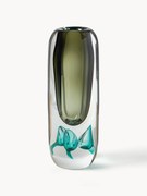 Mondgeblazen glazen vaas Tyron, H 33 cm