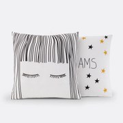 Kussensloop in zuiver katoen, Fringe